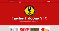 Desktop Screenshot of fawleyfalcons.com