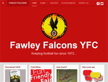 Tablet Screenshot of fawleyfalcons.com